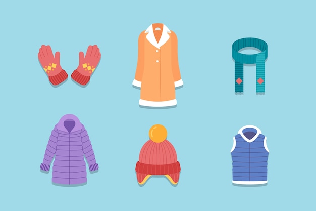 Platte winterkleding en essentials collectie