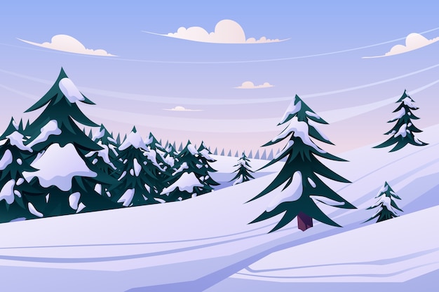 Gratis vector platte winterseizoen viering achtergrond