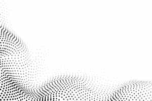 Gratis vector platte zwart-witte halftone achtergrond