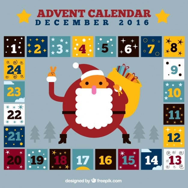 Pleinen advent kalender en de kerstman
