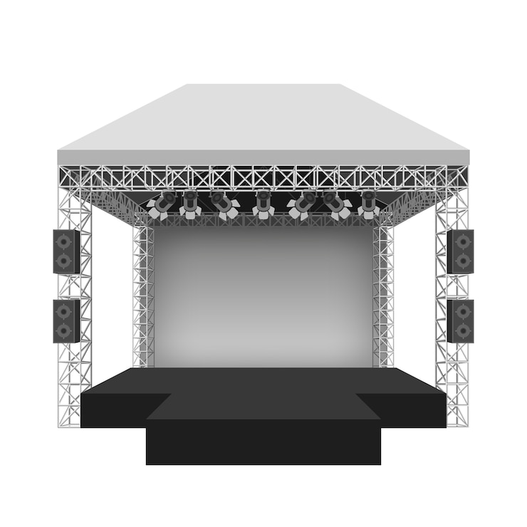 Gratis Vector podium concertpodium. prestaties tonen entertainment, scène en evenement.