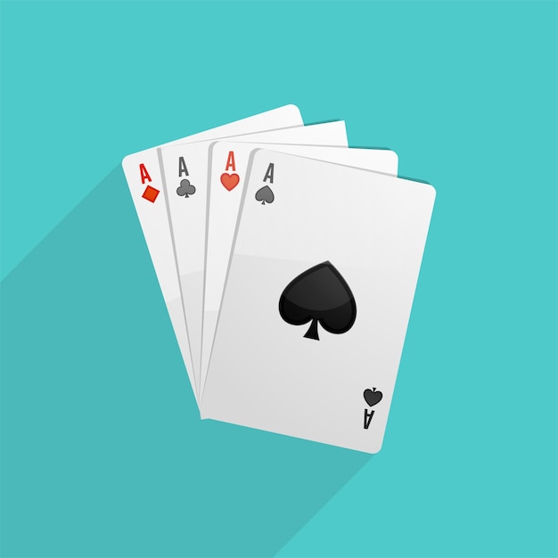 Gratis vector poker speelkaarten achtergrond