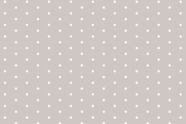 Polka dot patroon achtergrond, schattige crème kleur ontwerp vector