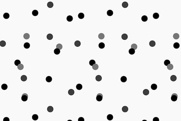Polka dot patroon achtergrond, witte schattig ontwerp vector