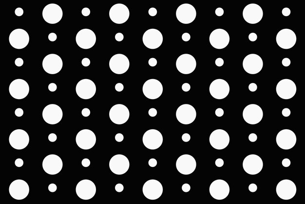 Polka dot patroon achtergrond, zwart schattig ontwerp vector