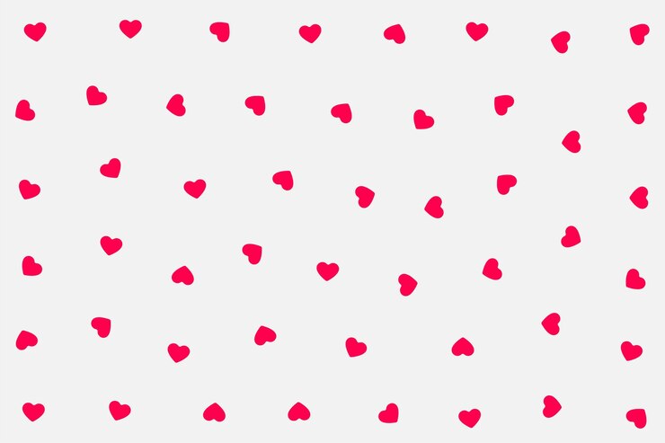 Gratis Vector polka stijl eenvoudig hart patroon behang voor liefdesboodschap