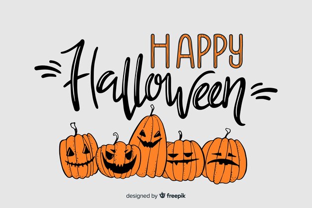 Pompoen halloween belettering