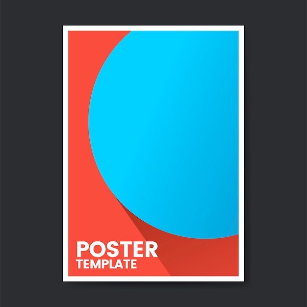 Gratis vector pop kleur poster sjabloonontwerp
