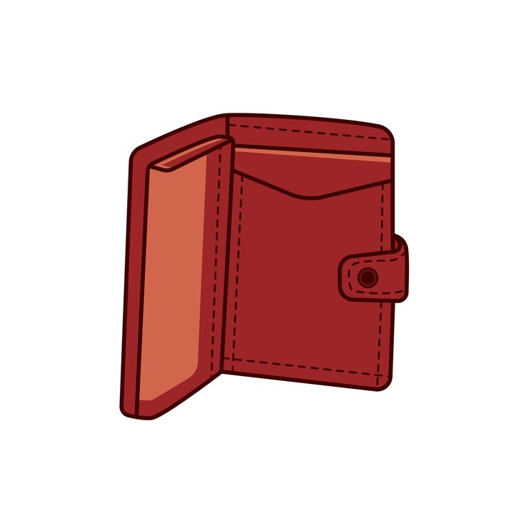 Portemonnee Geld Element Illustratie