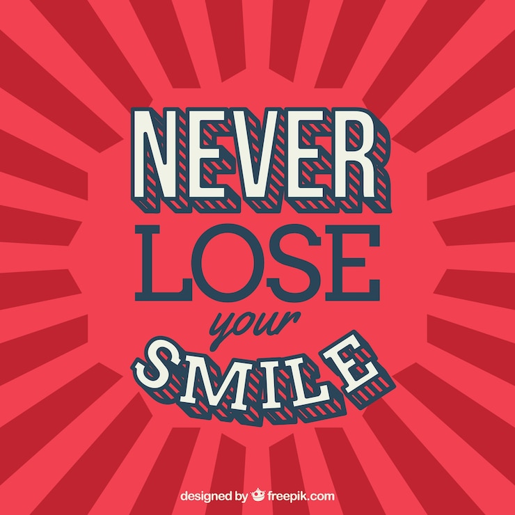 Gratis Vector positieve zin letters in retro stijl