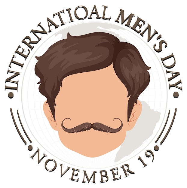 Gratis vector posterontwerp voor internationale mannendag