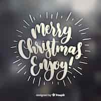 Gratis vector prachtige kerst belettering