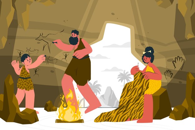 prehistorische Concept illustratie
