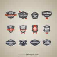 Gratis vector premie vector stickers