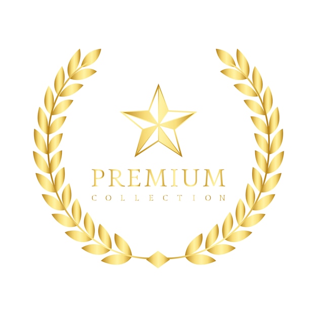 Premium collectie badge ontwerp vector