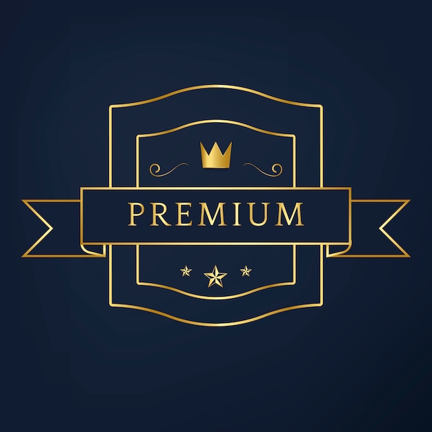 Premium collectie badge ontwerp vector