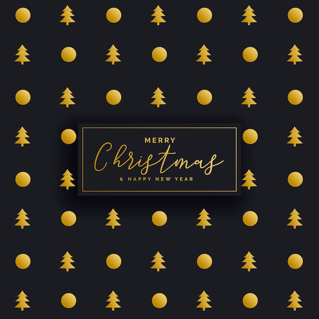 Premium Dark Christmas Pattern Design achtergrond