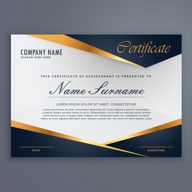 Premium diploma luxe certificaatsjabloon