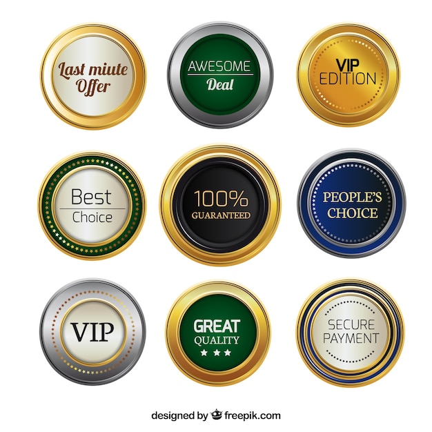 Premium kwaliteit badges