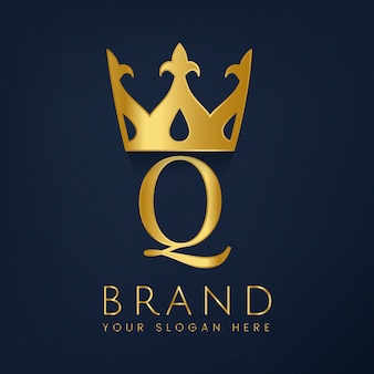 Premium q-merk creatieve vector