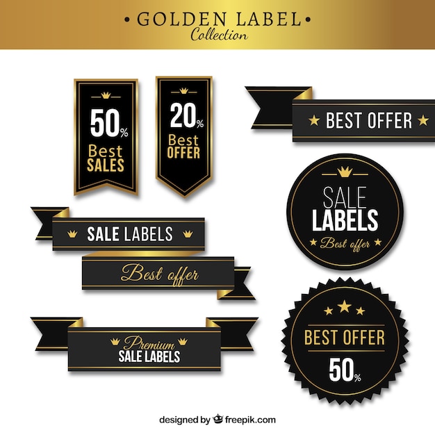 Gratis vector premium stijlvolle stickerpakket