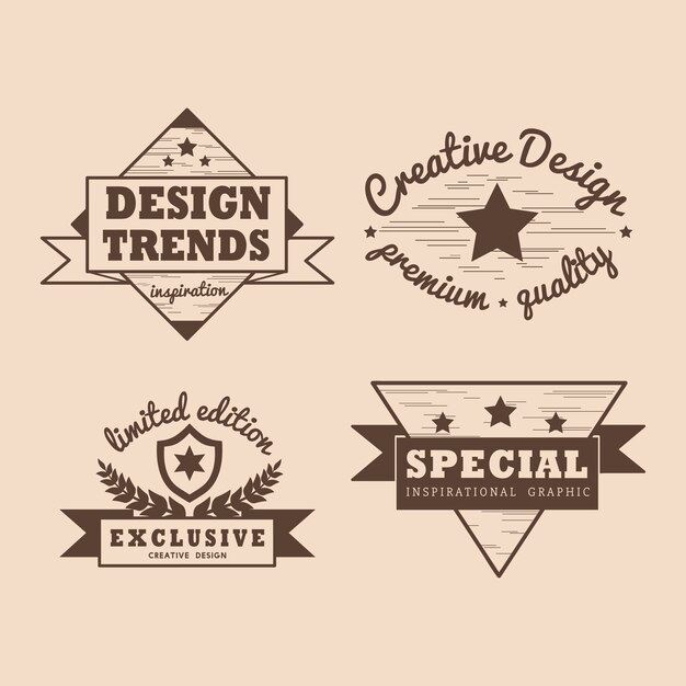 Premiumkwaliteit badge vector set