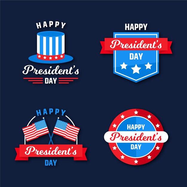 President's day event labels-collectie