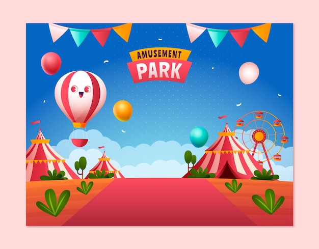 Pretpark sjabloonontwerp