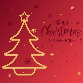 Prettige kerstdagen en gelukkig nieuwjaar met de kerstman gratis vector