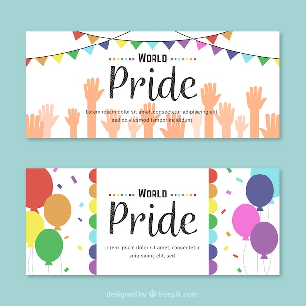 Pride dag banners