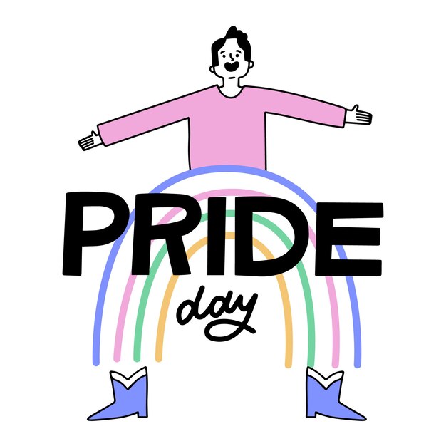 Pride day belettering