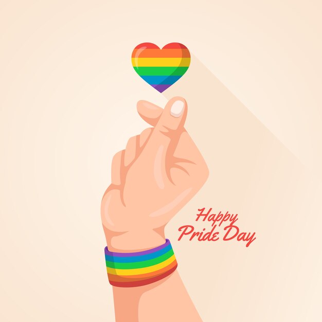 Pride day concept illustratie