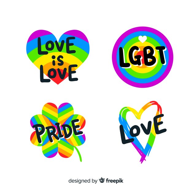 Pride day labels-collectie