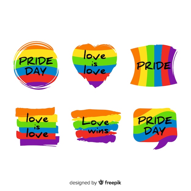 Pride day labels-collectie