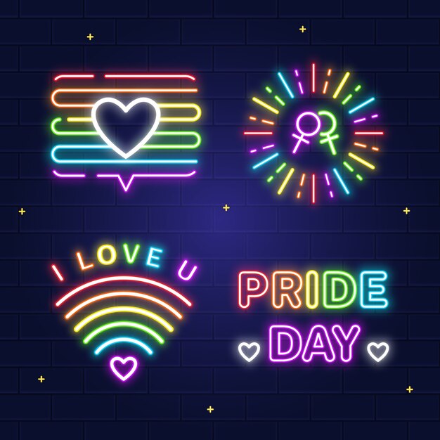 Pride day neonreclames collectie