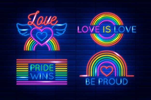 Pride day neonreclames collectie