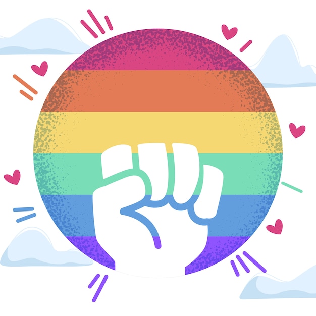 Gratis vector pride day viering stijl