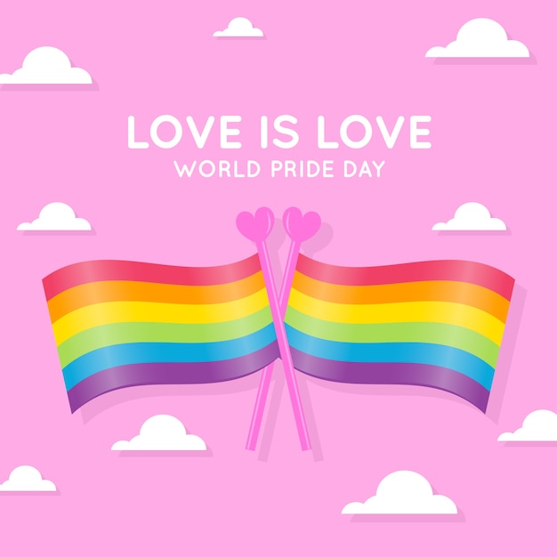 Pride day vlag concept