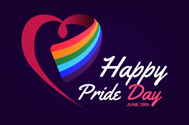 Gratis vector pride day vlag concept