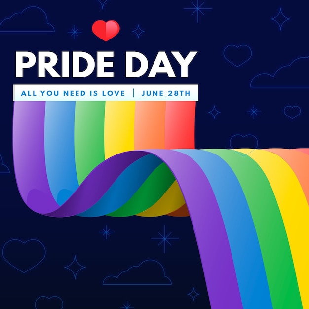 Pride day vlag concept