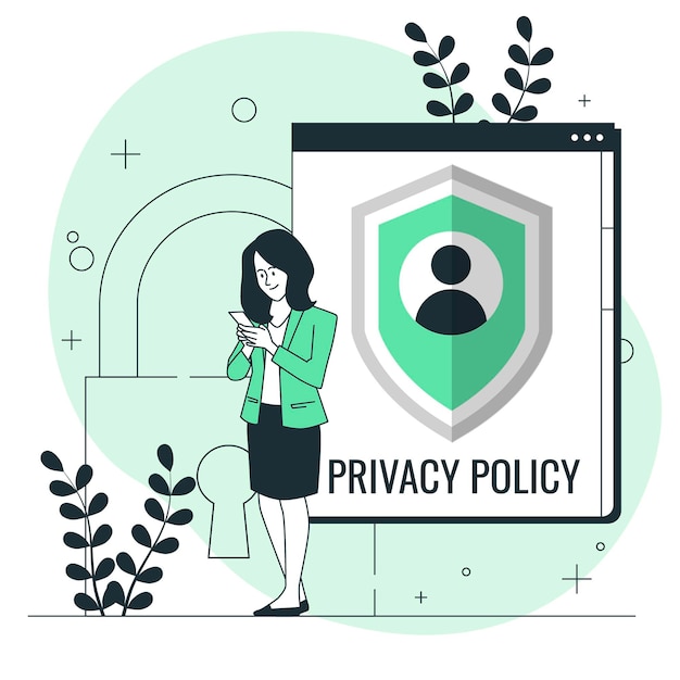 Privacybeleid concept illustratie