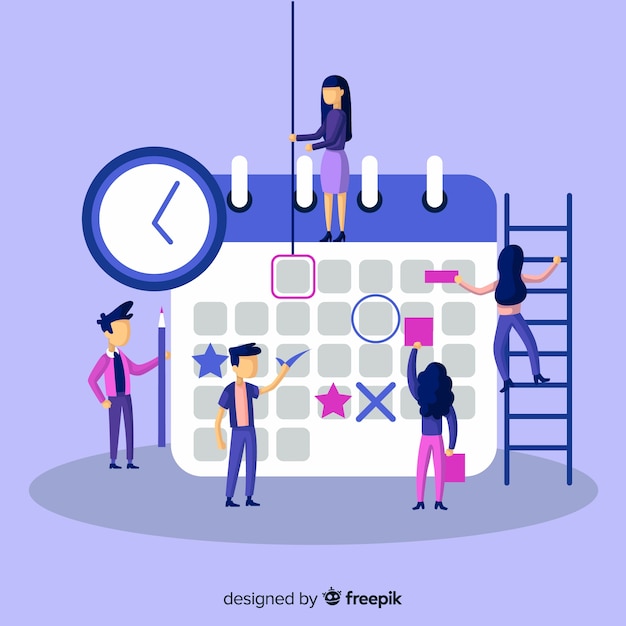 Gratis vector professioneel planning planningsconcept