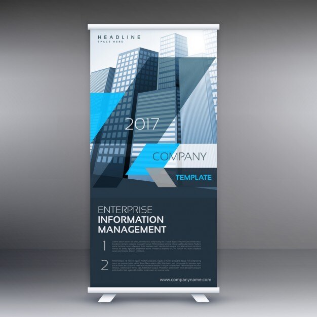 professionele roll up banner template