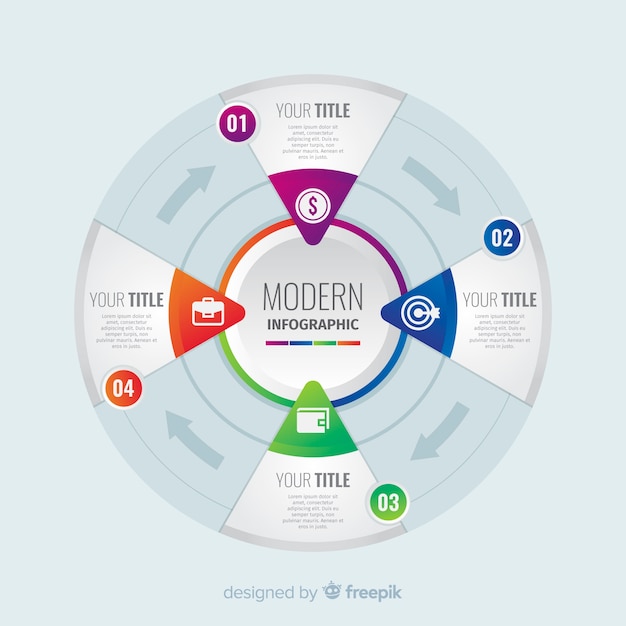 Professionele stappen infographic