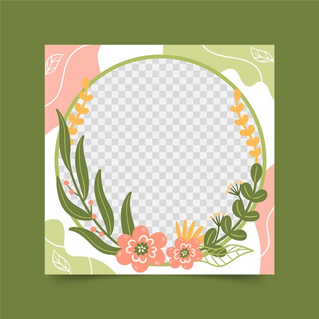 Profielfoto bloemen facebook frame