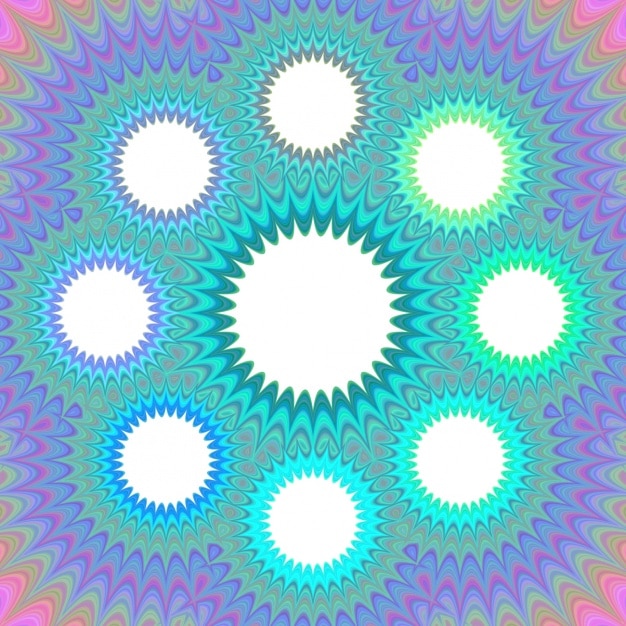 Gratis vector psychedelische achtergrond met cirkels