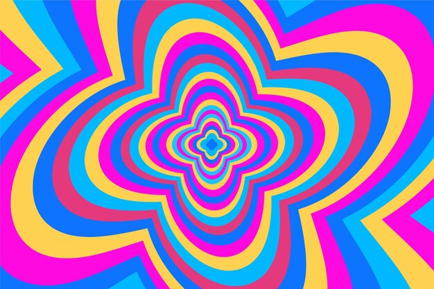 Psychedelische groovy achtergrond