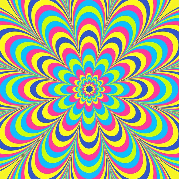 Psychedelische groovy tekening als achtergrond