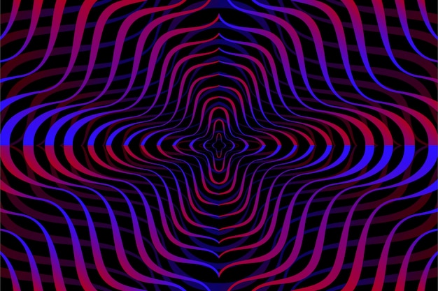 Gratis vector psychedelische illusieachtergrond