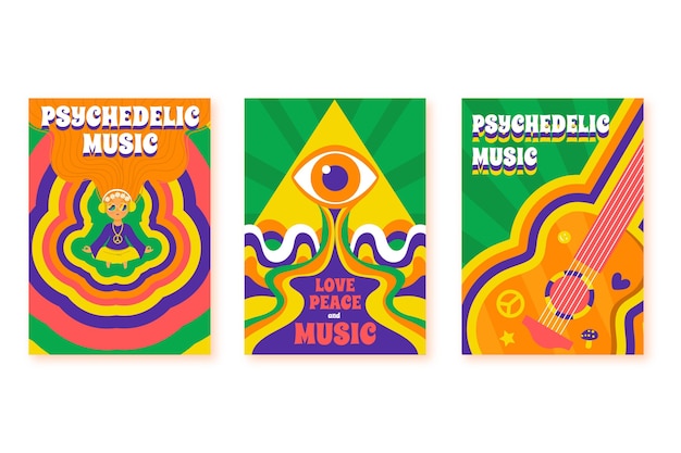 Psychedelische muziek omvat collectie